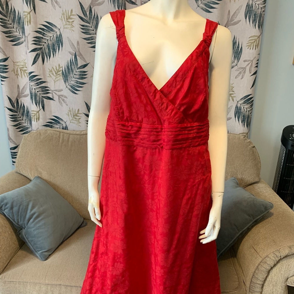 Addition Elle Vibrant Red Midi Dress